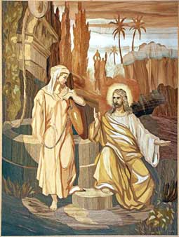 Иисус и самарянка (рис. по гравюре Густава Доре)